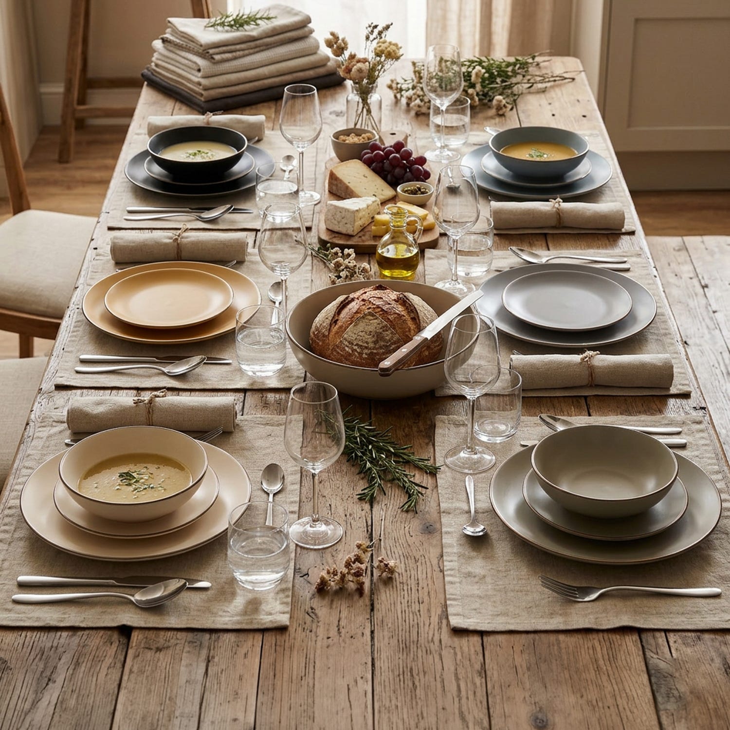 Servizio 18 piatti in Stoneware Sahara