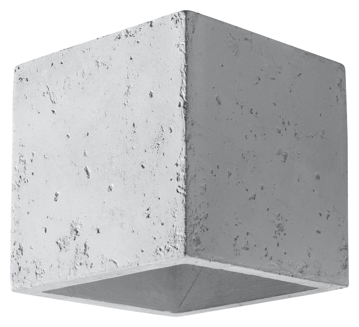 Sollux wandlamp Quad - 1 lichts - 12 x 10  cm - grijs