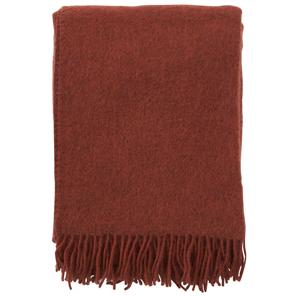 Klippan 100% wollen deken - Gotland - rust- 130x200cm