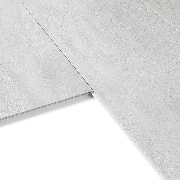 Lambris PVC Dumaclip pierre gris mat 25 x 120 cm