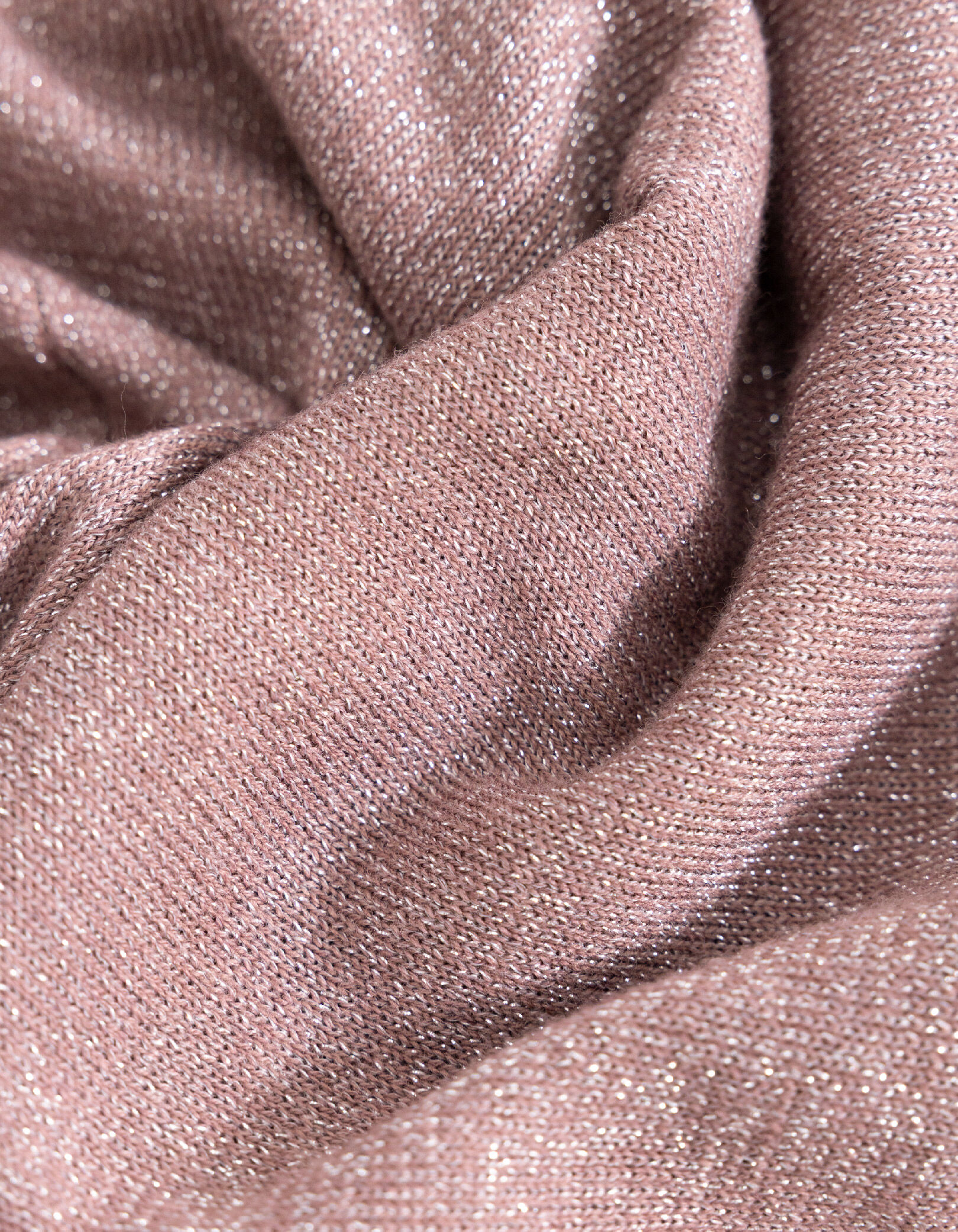 Cardigan capuche magnum tricot lurex chevrons dos Femme