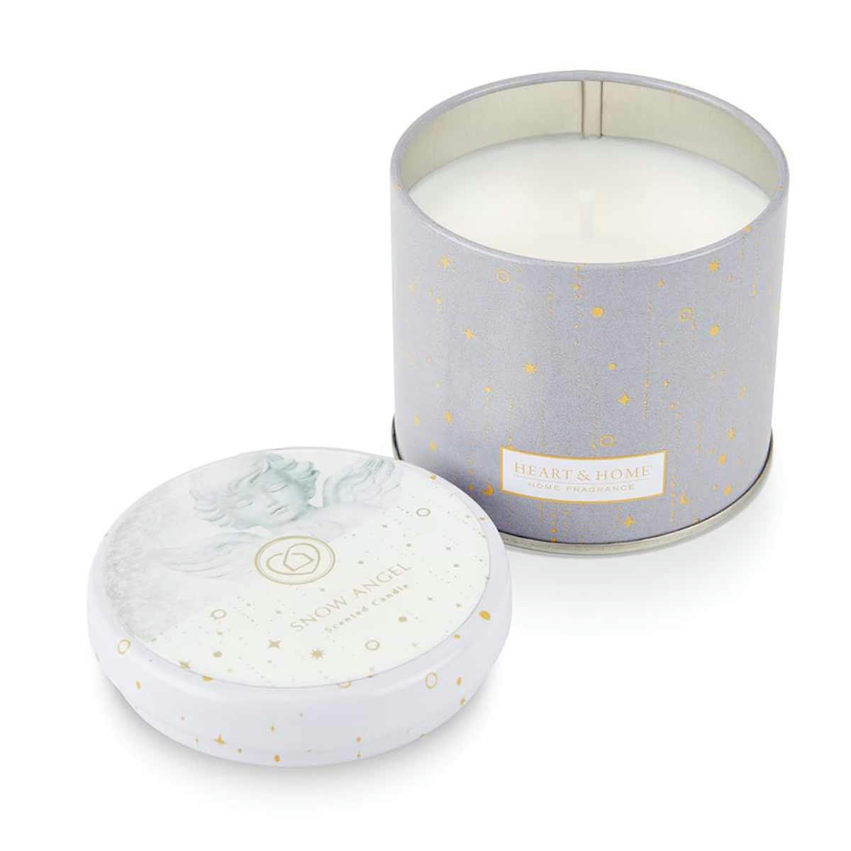 - Bougie en boite métal Heart and Home Ange d'hiver