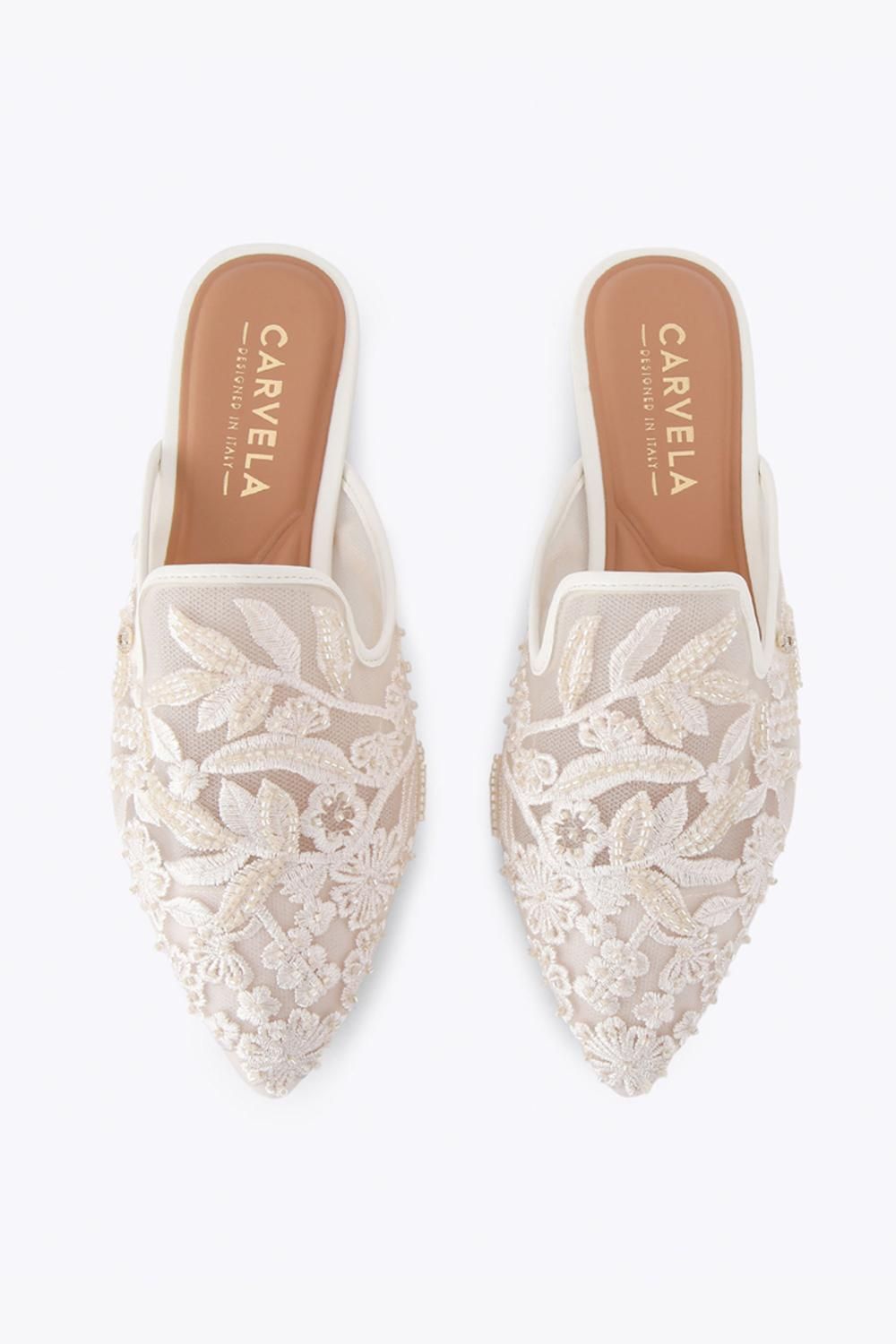 Carvela Evelina Lace Mule' Fabric Flats