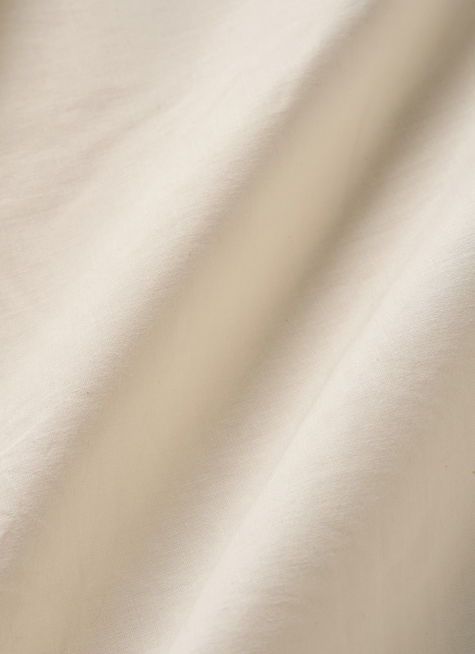 DRAP HOUSSE UNI EN COTON LAVÉ BIO ECRU