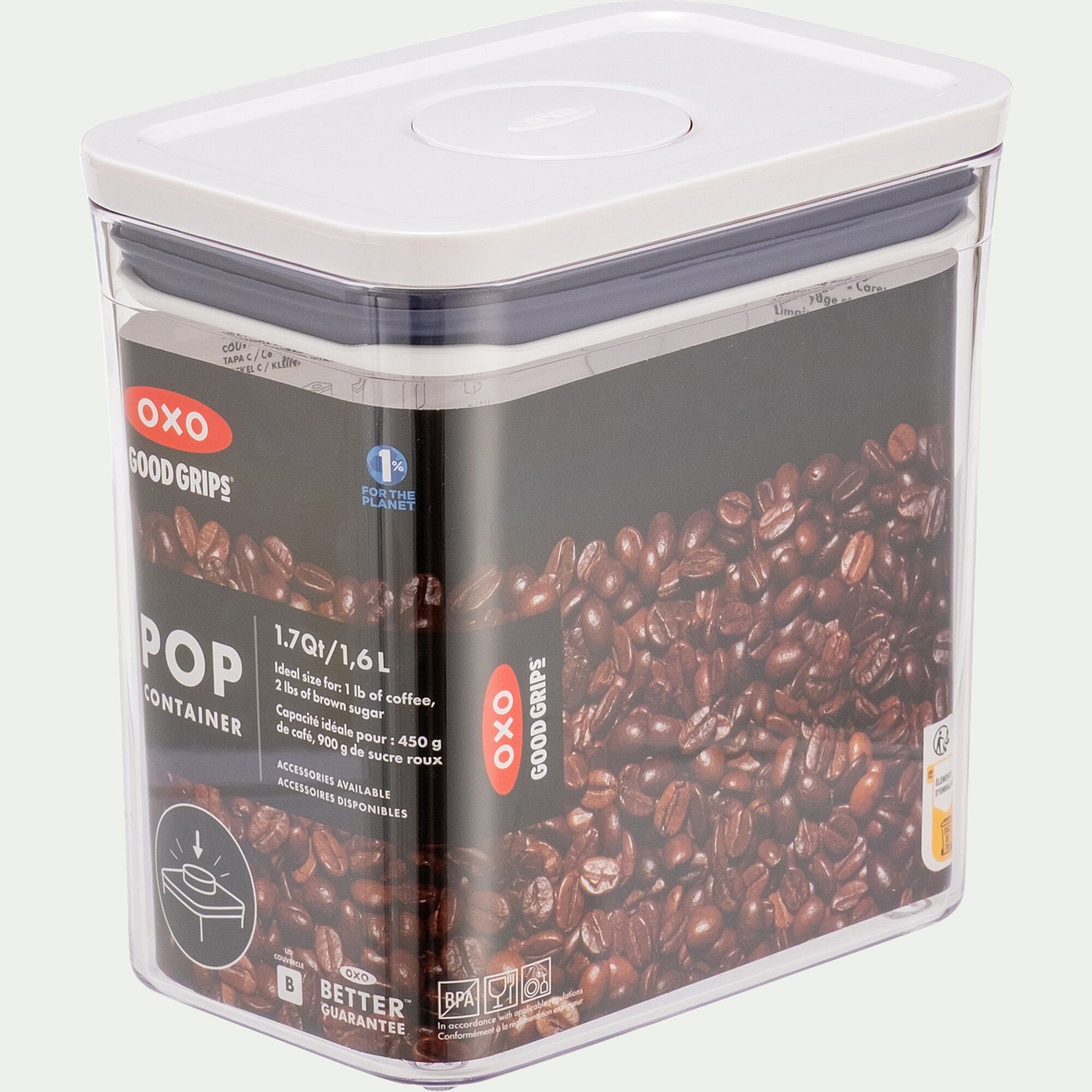 POP - Boîte de conservation 1,6L - transparent