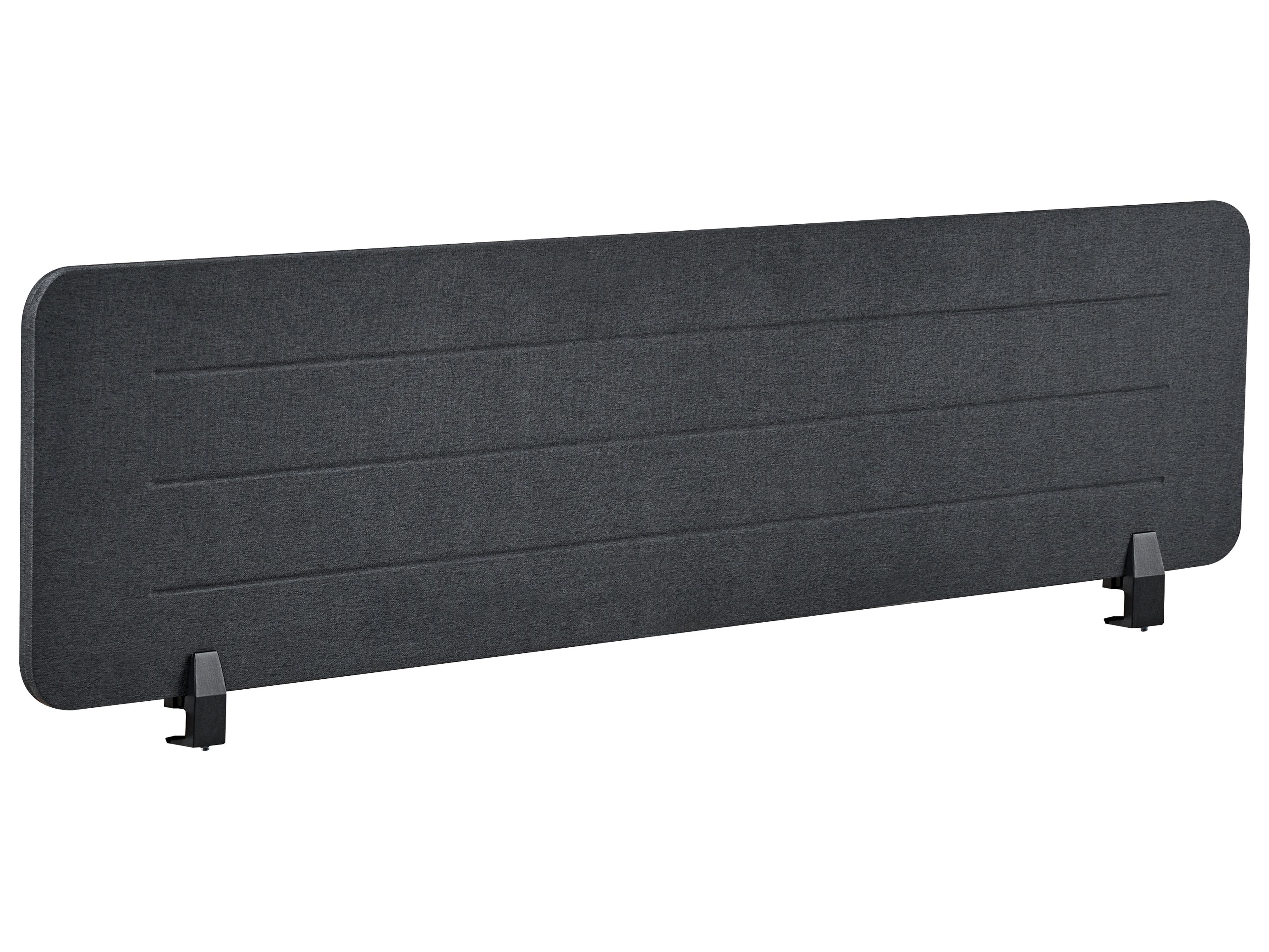Desk Screen ZIGGY 120 x 40 cm Dark Grey