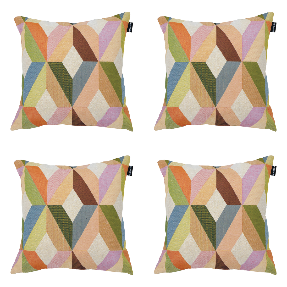 Madison sierkussen Madison Home - multikleur - 45x45x10cm - set van 4