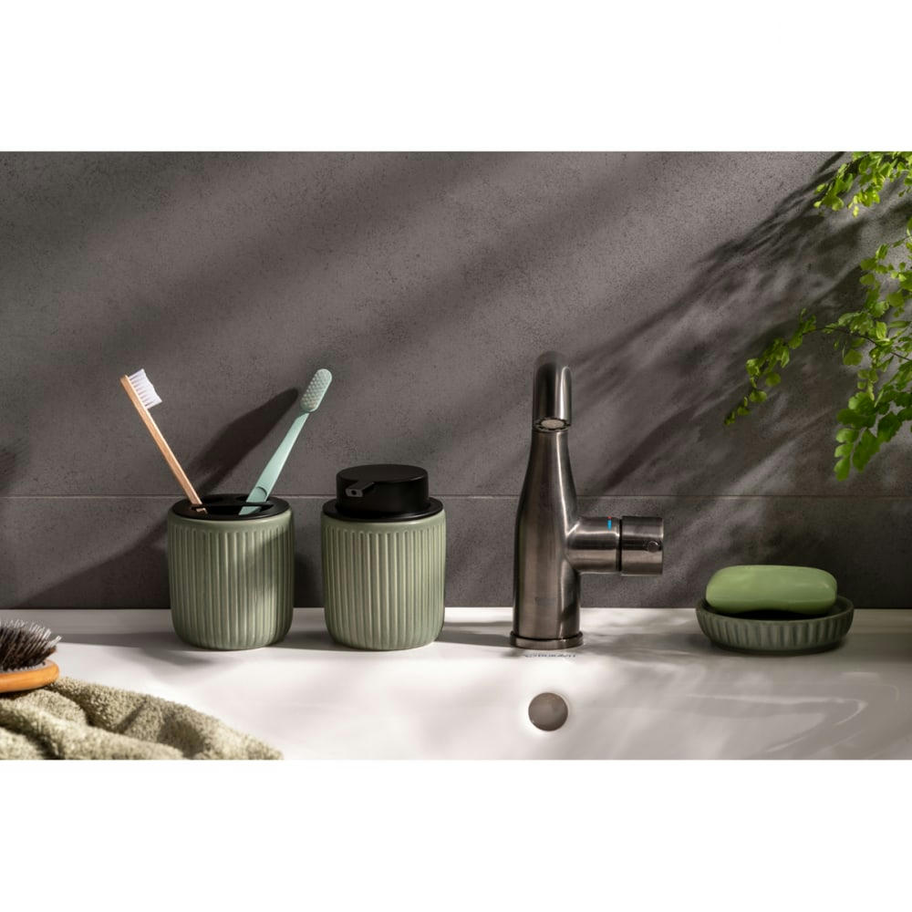 NEAT - Set de salle de bain 4 pièces céramique vert