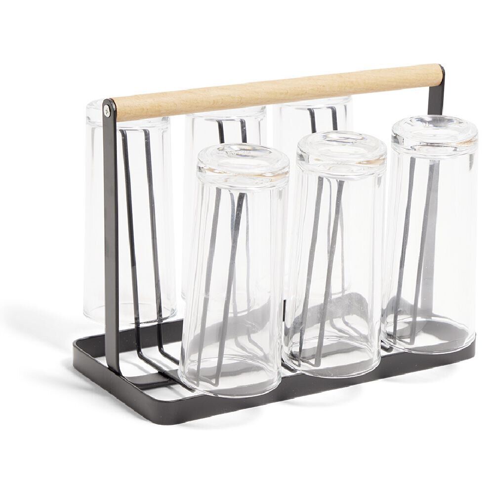 Verre 22cl transparent x6 avec support