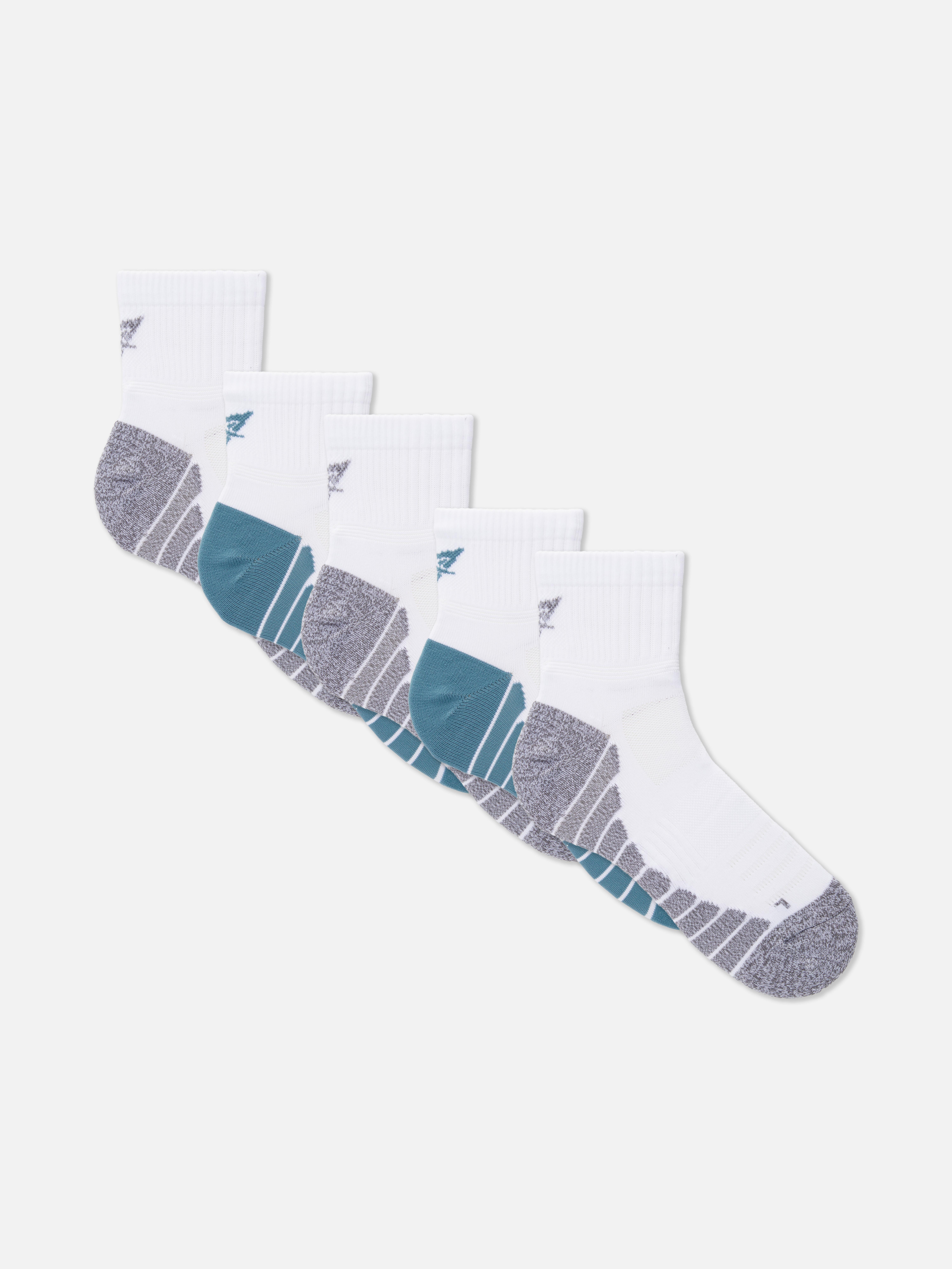 5-Pack Quarter Crew Sports Socks