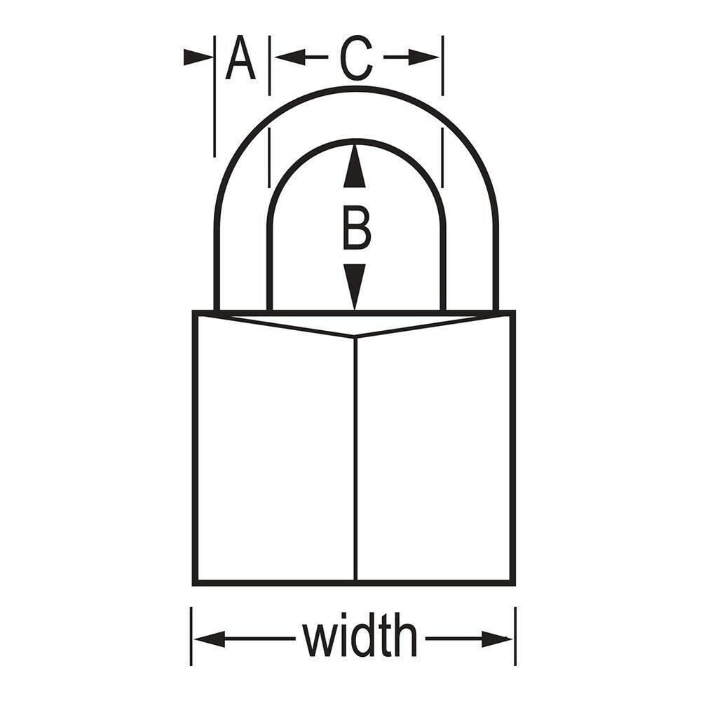 Master Lock Solid Body Brass Padlock