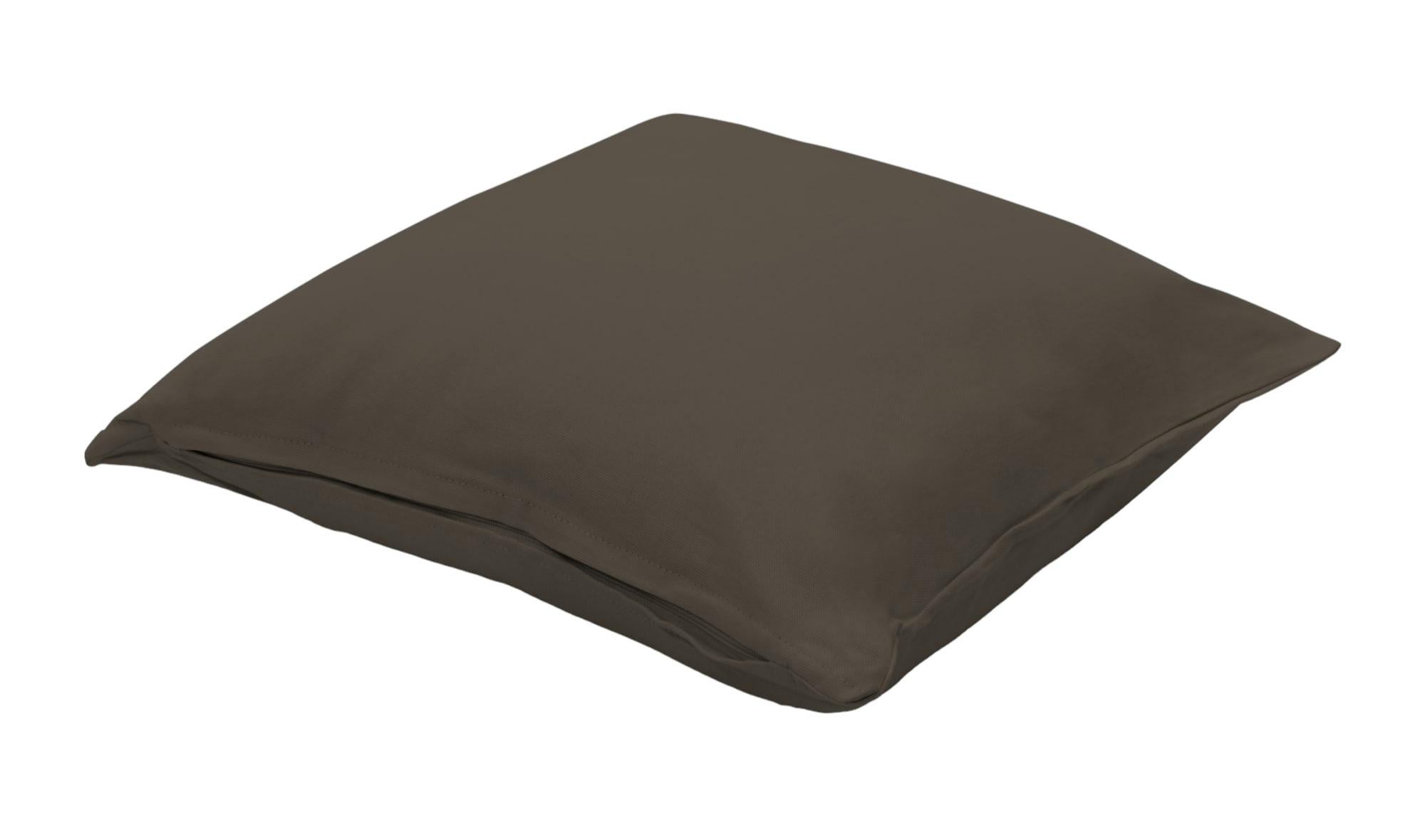 VICTORIA - Coussin extérieur en coton taupe 40x40cm