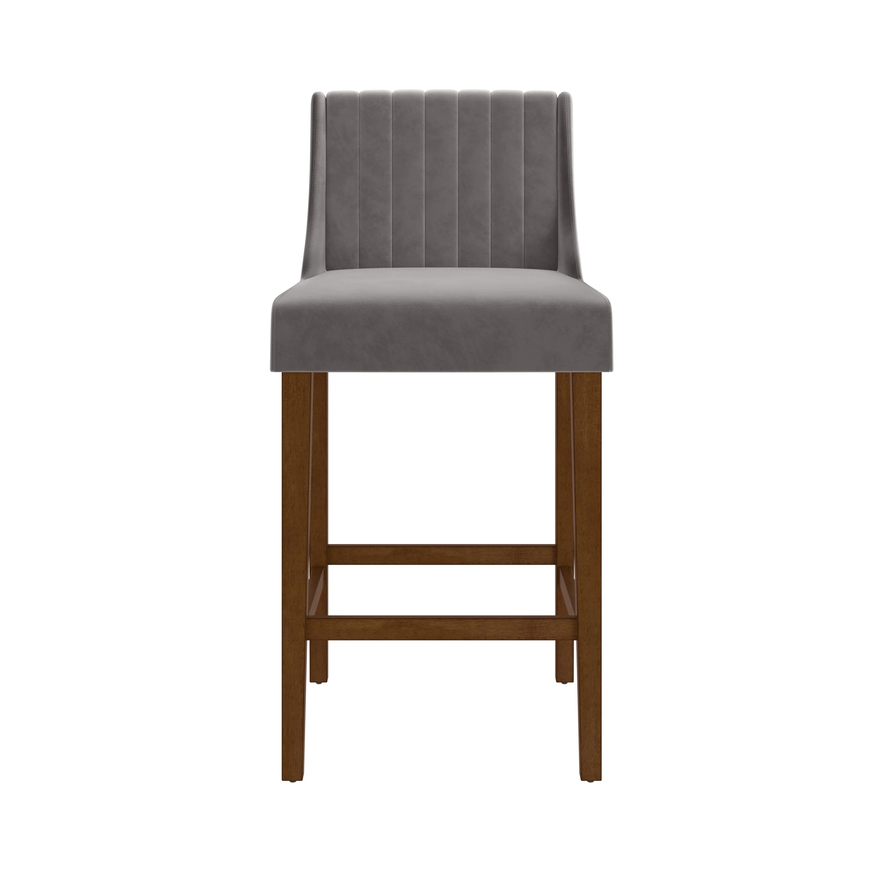 Hillsdale Furniture Lynne Wood Counter and Bar Height Stool, Walnut