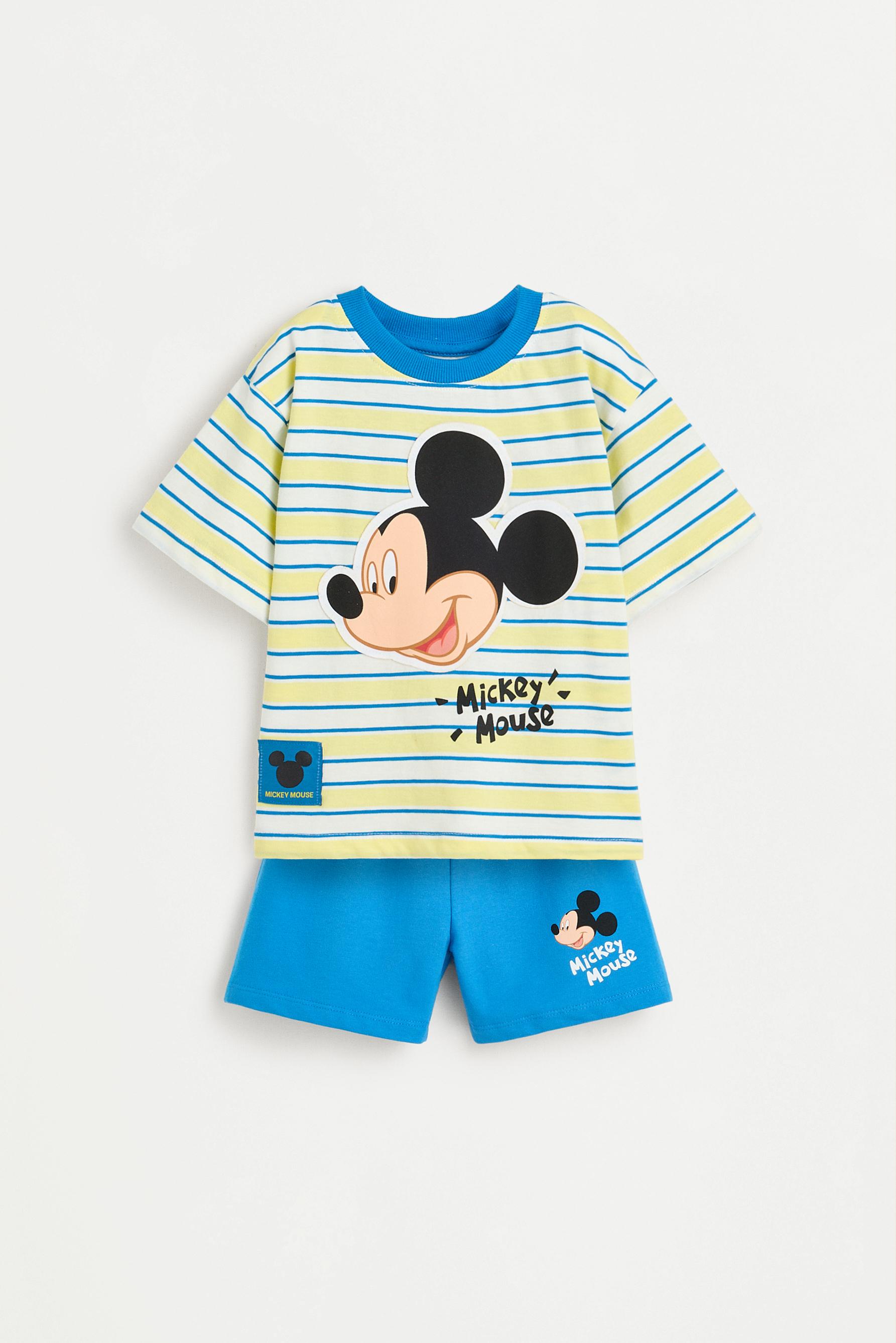Set Mickey Mouse ©Disney camiseta rayas y bermuda