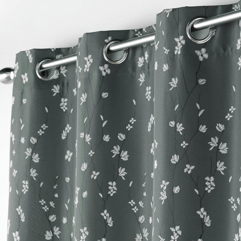 - Rideau  polyester Gris foncé 140 X 260