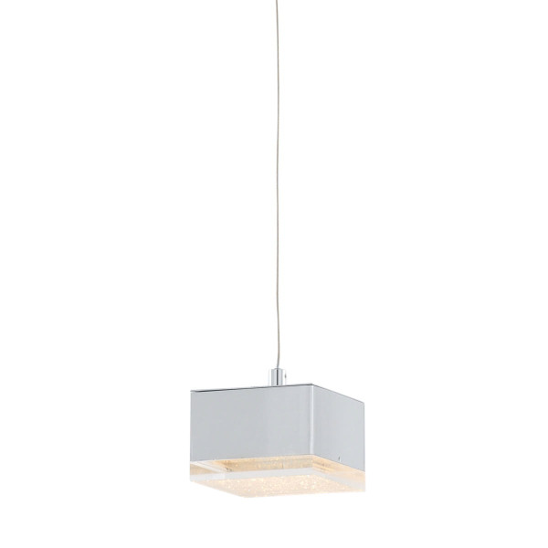 Lampa wisząca Seth chromowana przezroczysta LED 1x4.2W 3000K 420lm Italux