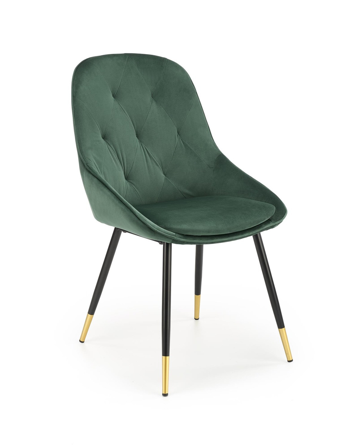Krzesło tapicerowane K437 VELVET ciemnozielone