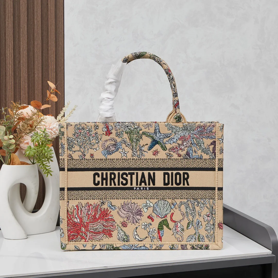 DIOR Embroidered Tote Bag
