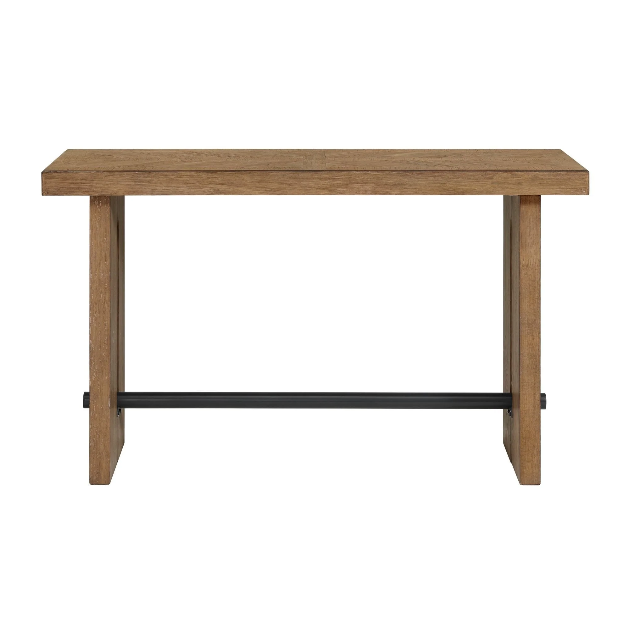 Landmark 60 Wide Sofa Table with 2 Legs, Weathered Oak