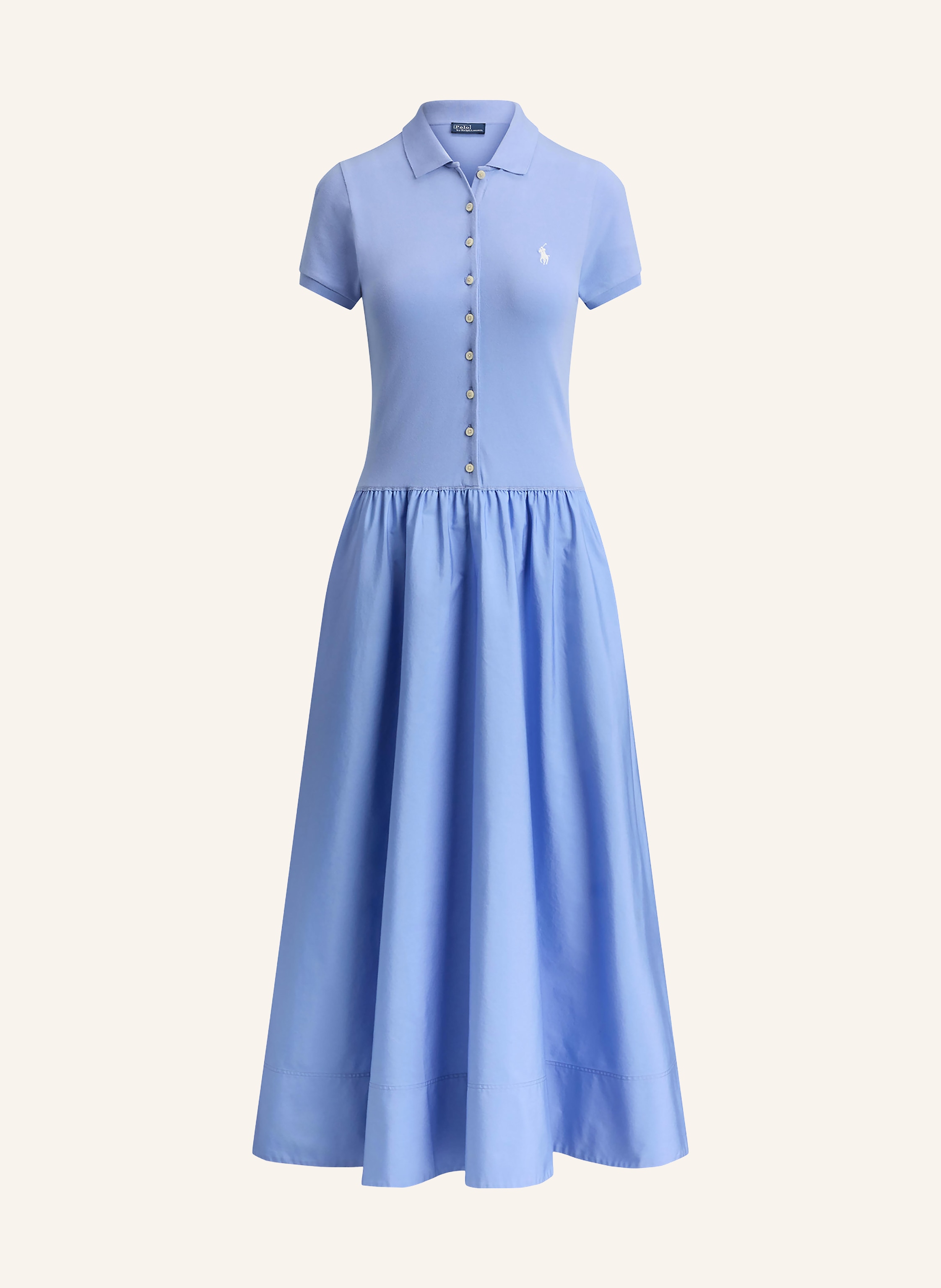 POLO RALPH LAUREN Polokleid im Materialmix