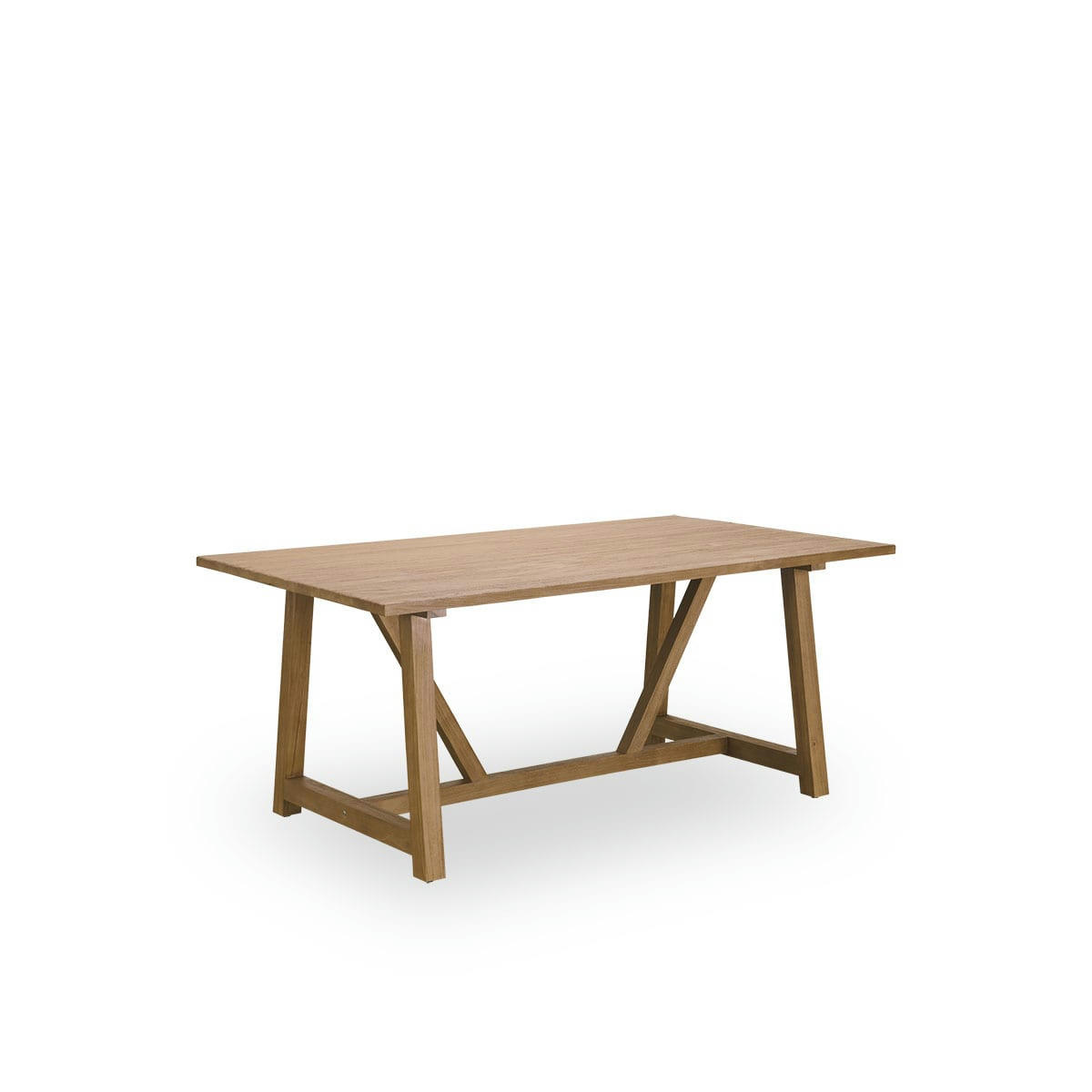 LUCAS - Table repas en teck pour 6/8 personnes
