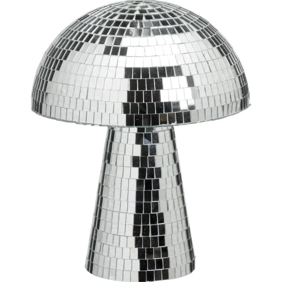 Kwantum Kerstdecoratie | Decoratie Beelden | Object Paddenstoel Disco Zilver – 20x20x24 Cm