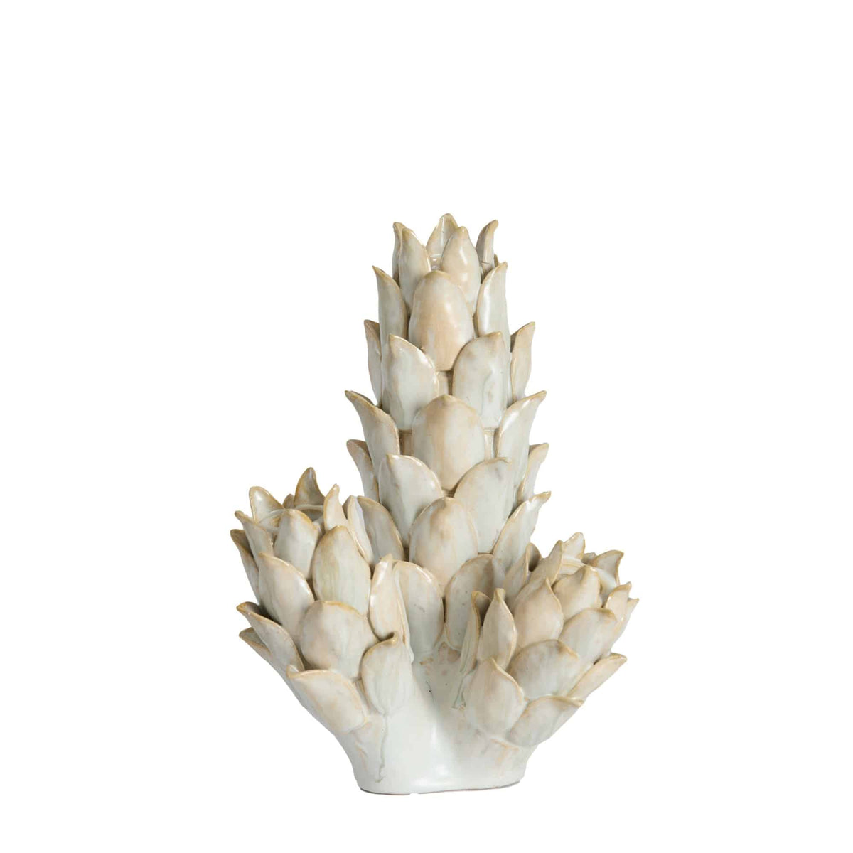 Light & Living vaas Carciofo - wit - 19.5x17x27.5cm