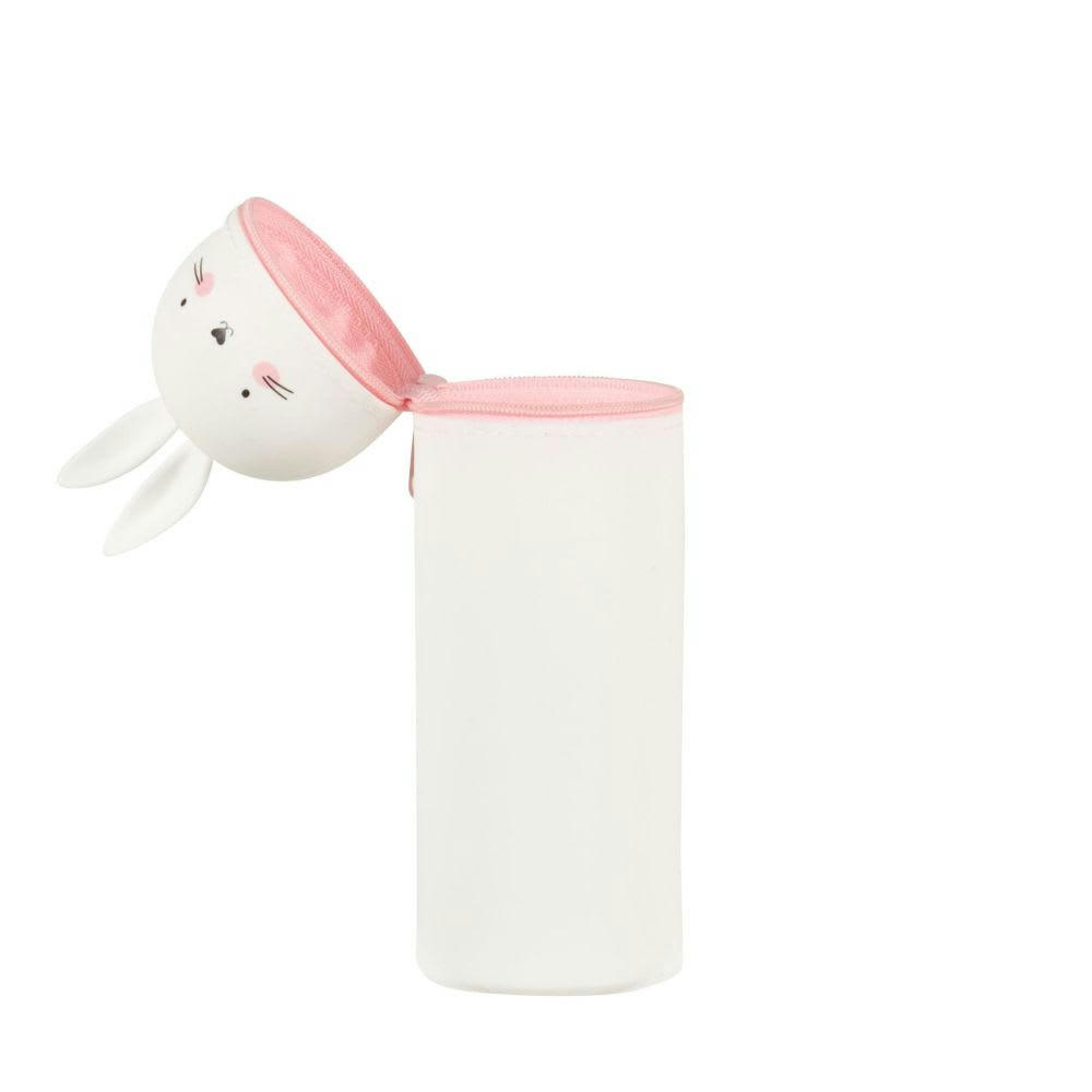 - Trousse lapin rose et blanche