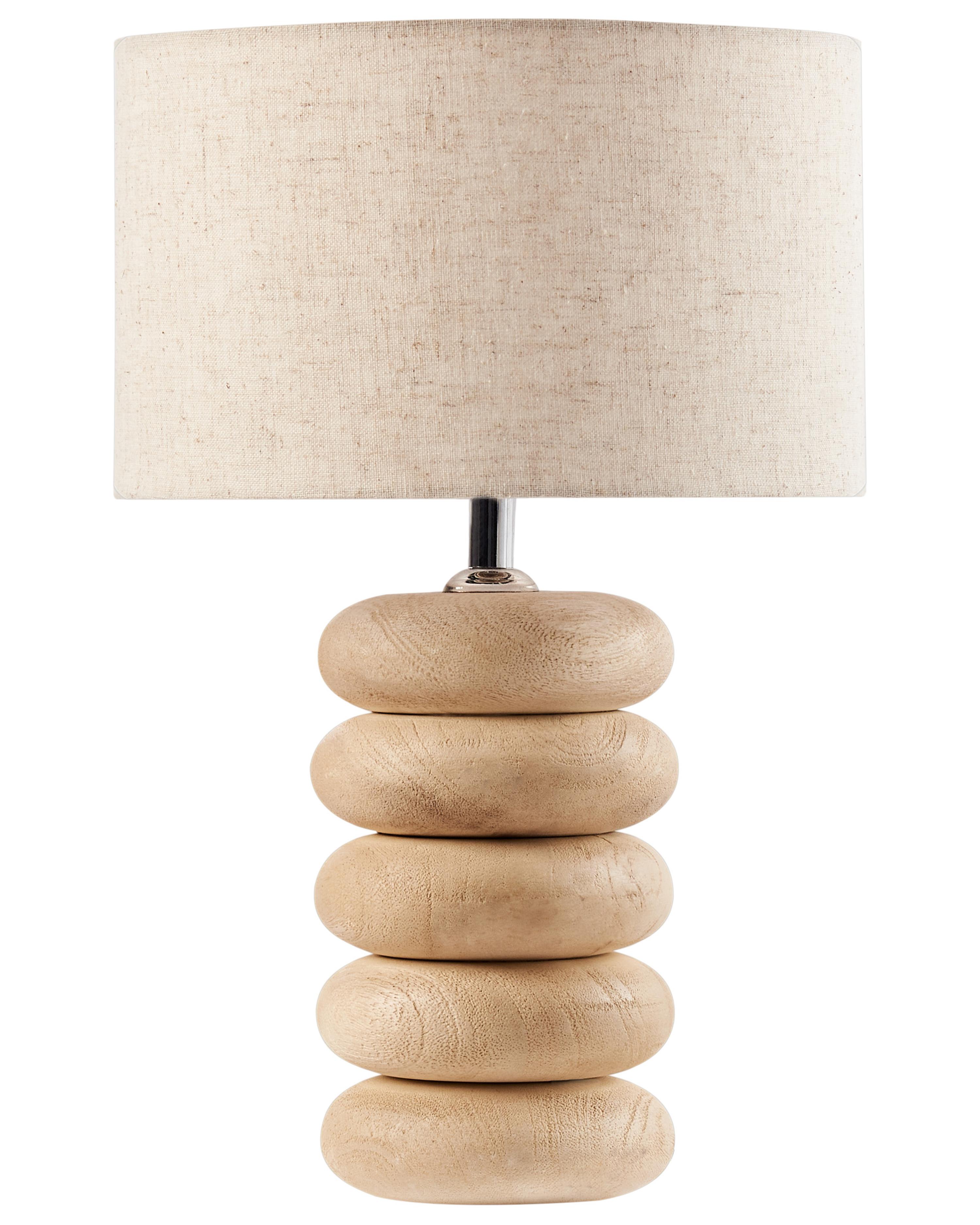 Table Lamp BETWA Mango Wood Light Brown