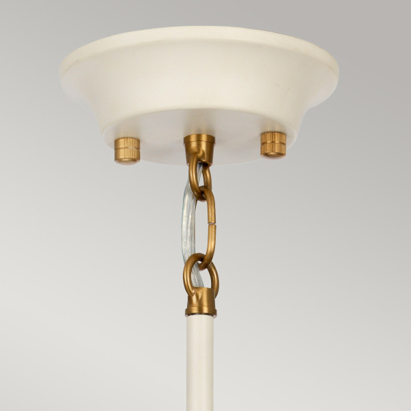 Lampa wisząca kremowo-postarzany mosiądz Cosmos 5xE14x8W Elstead