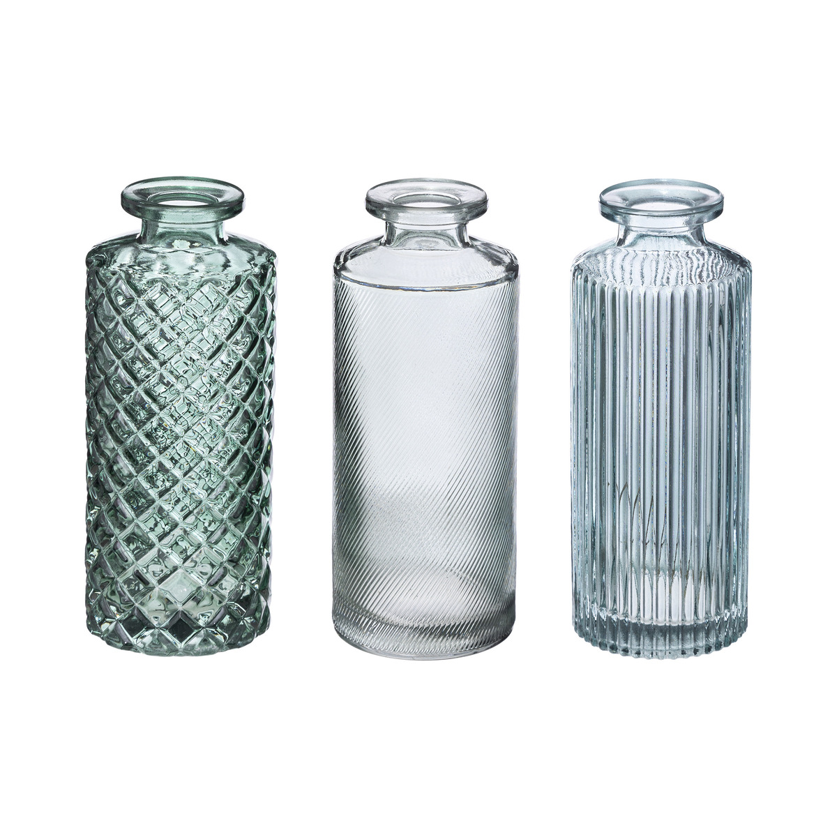Set of 3 soliflores Green, D.5,4 cm