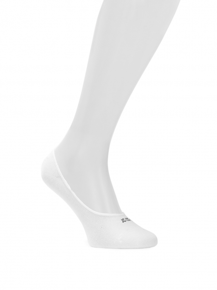 Ladies' white no-show socks