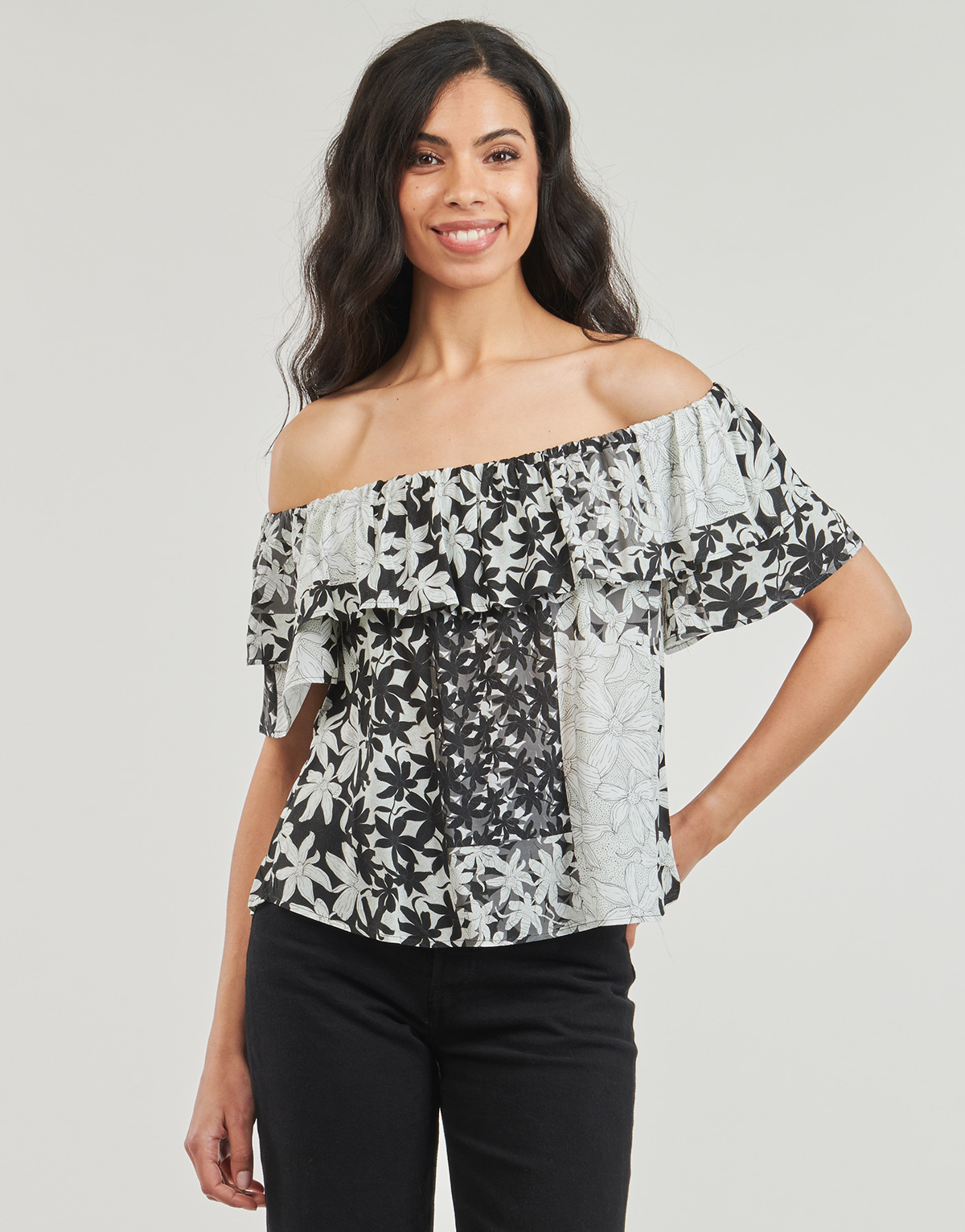 Desigual - BLUS_ANAu00cfS - Black / White