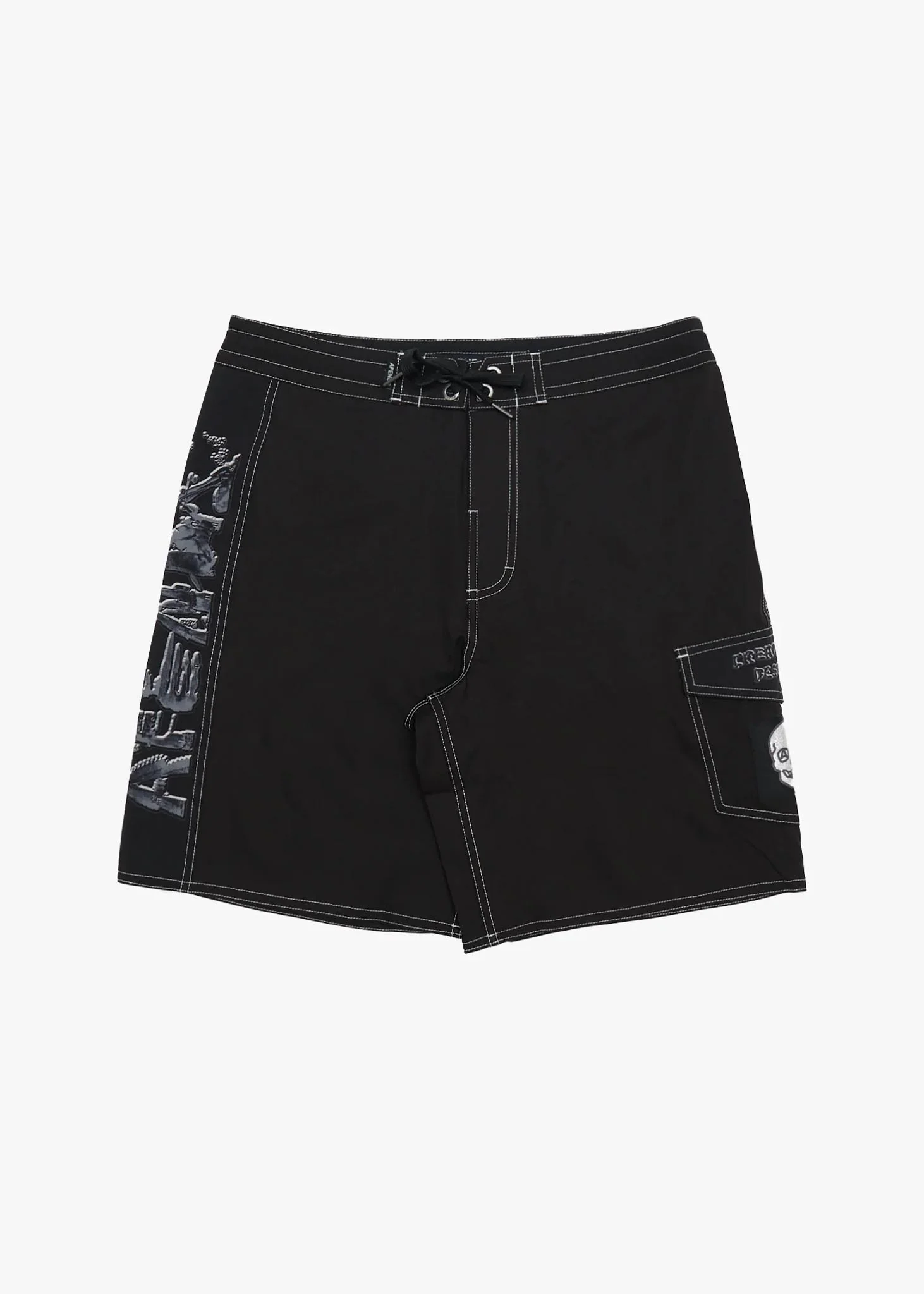 AFENDS Mens Lqd Metal - Surf Related V2 Boardshort 19 - Black