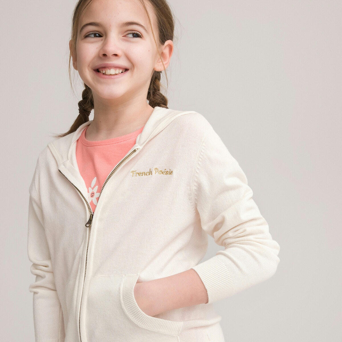 Gilet zippé à capuche