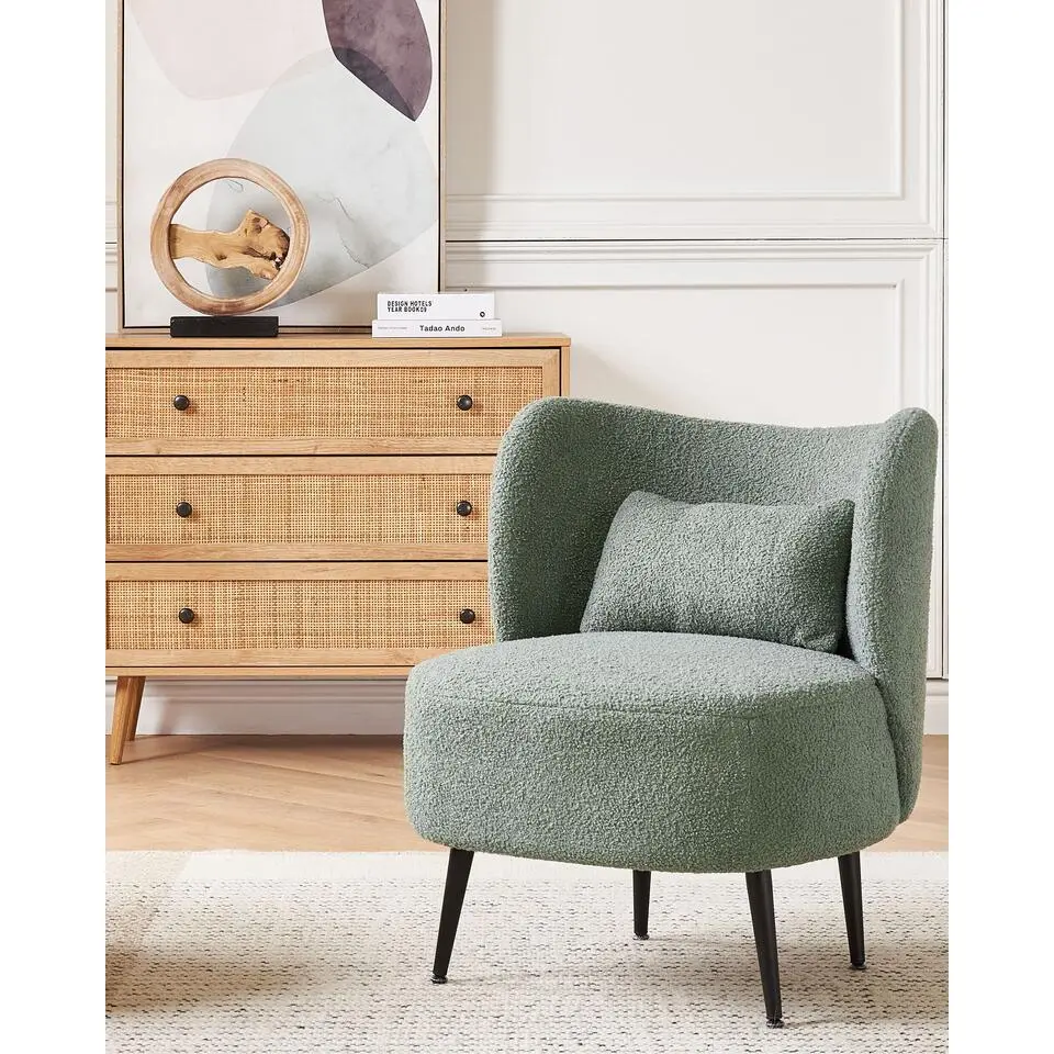 OTSBY - Fauteuil - Groen - Boucl&eacute;