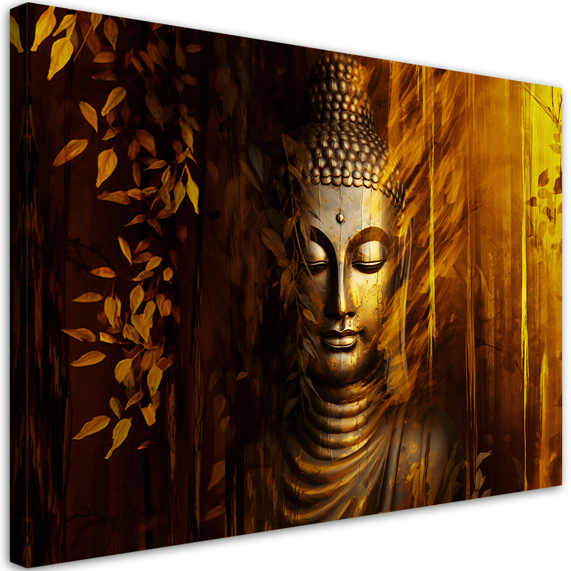 Feeby Obraz na płótnie, Złoty Budda 60x40