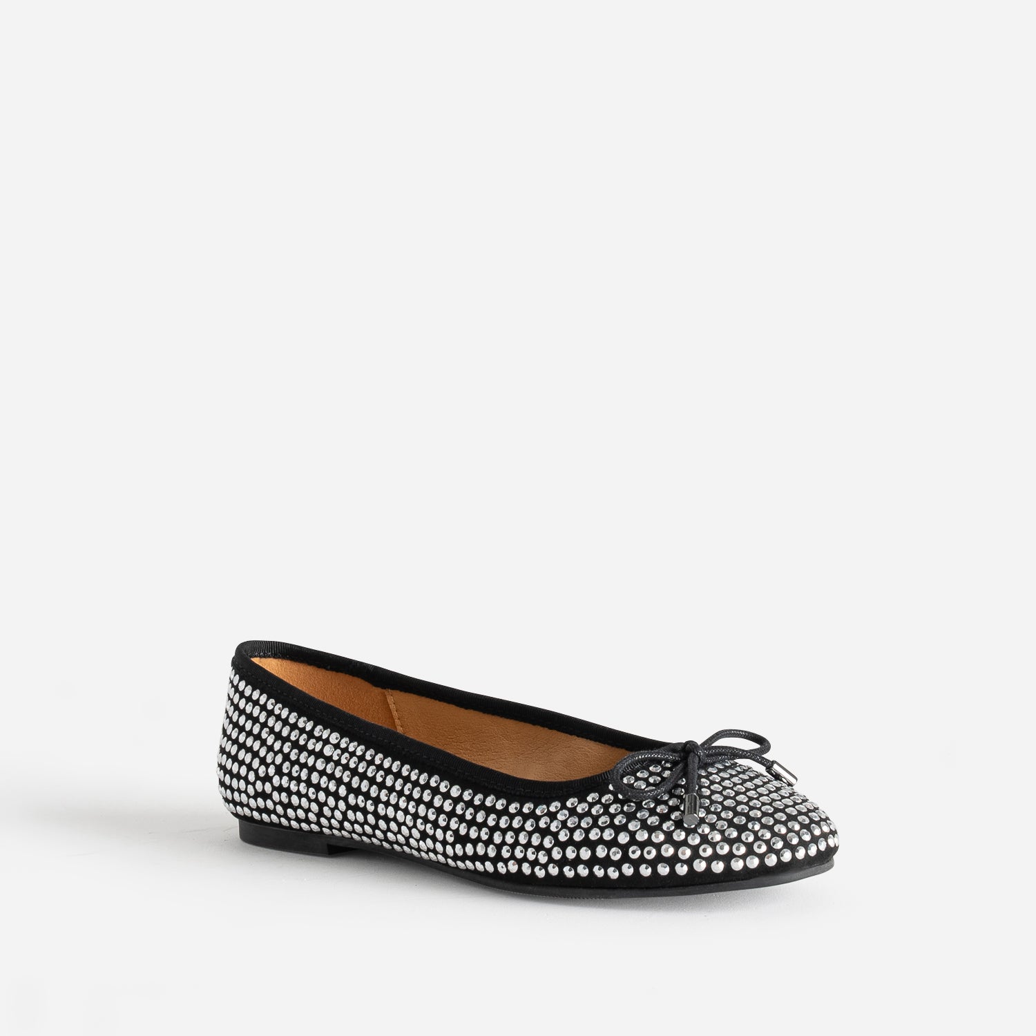 Ballerine noire décor strass