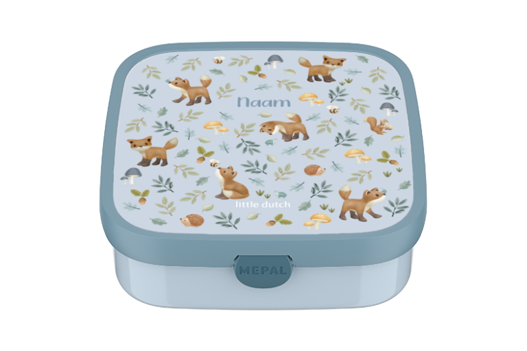 Ontwerp je eigen Lunchbox Campus groot - Forest Friends