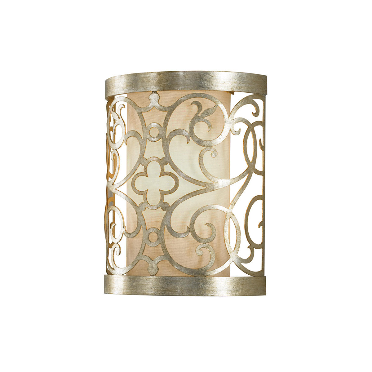 Kinkiet srebrny Arabesque 1xE14x60W wym:24,1x19,7x9,5cm IP20 Feiss