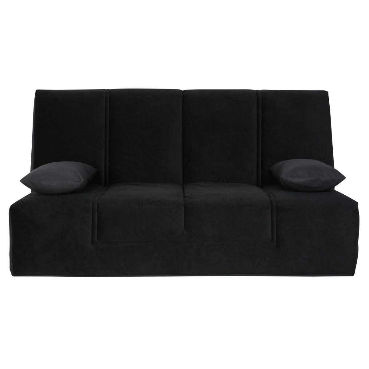 Houston - Banquette CC HOUSTON 130x190, matelas Simmons, angel noir