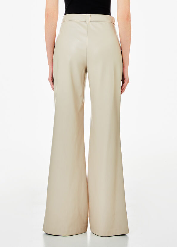 Pantaloni a palazzo in tessuto spalmato