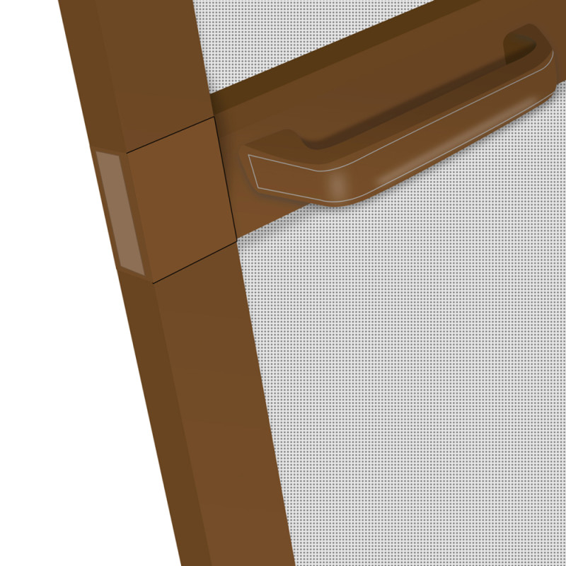 Porte moustiquaire Louisiana brune 100 x 215 cm CONFORTEX