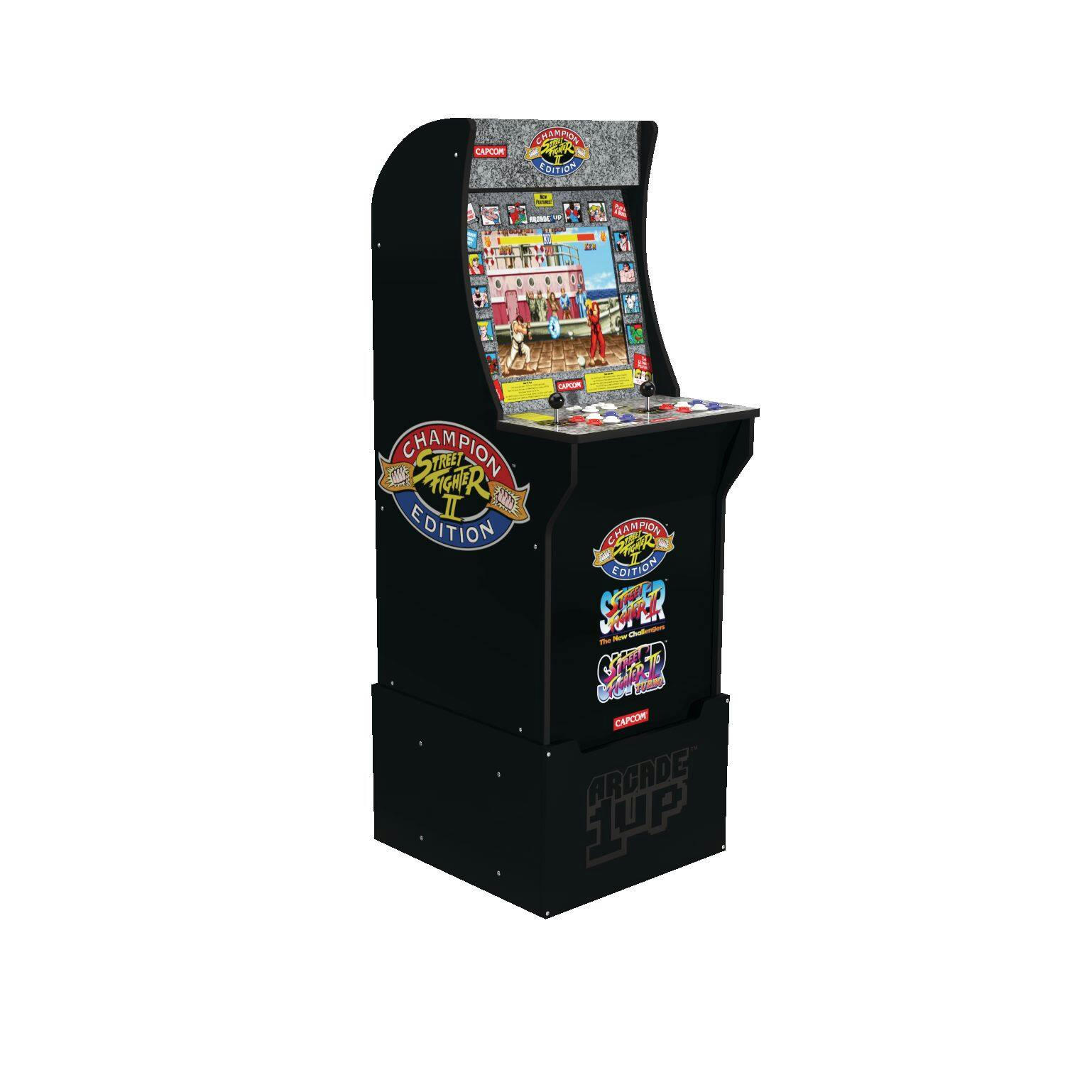 Arcade1Up Street Fighter Capcom Legacy Edition Arcade Machine with Riser