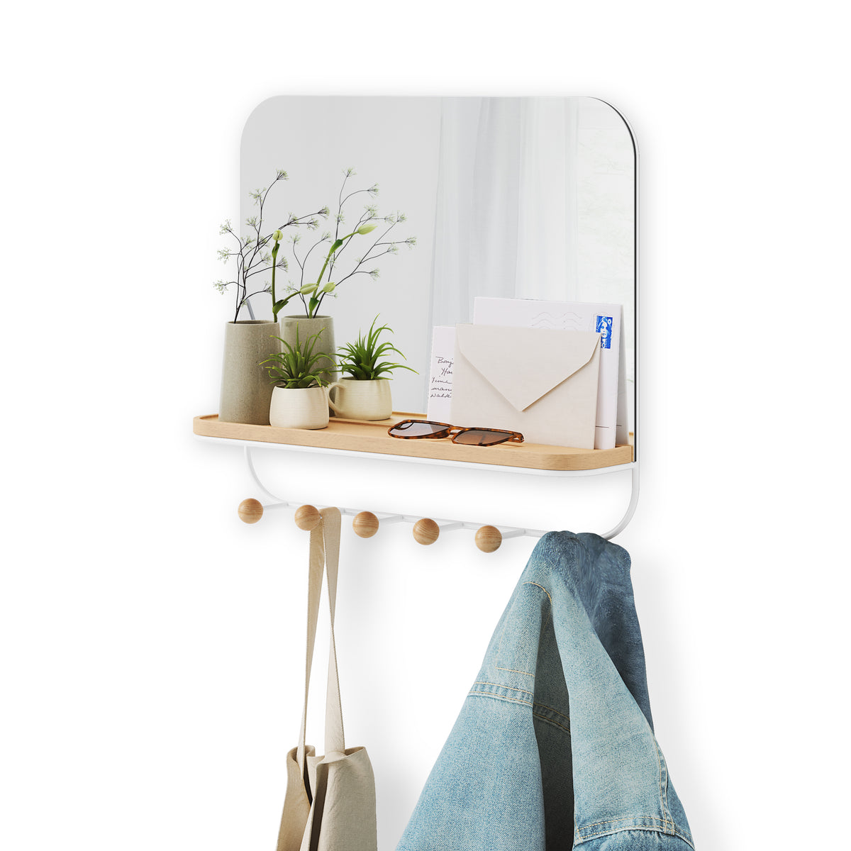 Umbra Estique spiegel met haken