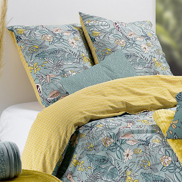 Housse de couette 240x220 Hupia   2 taies coton 57 fils