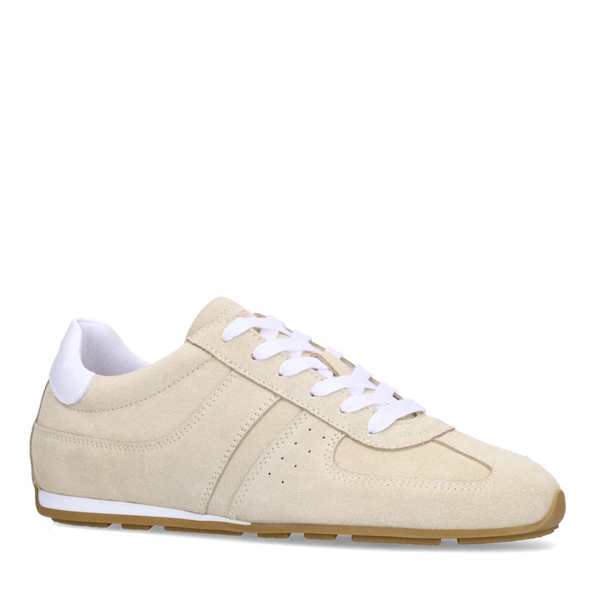 Manfield Taupe suède sneakers