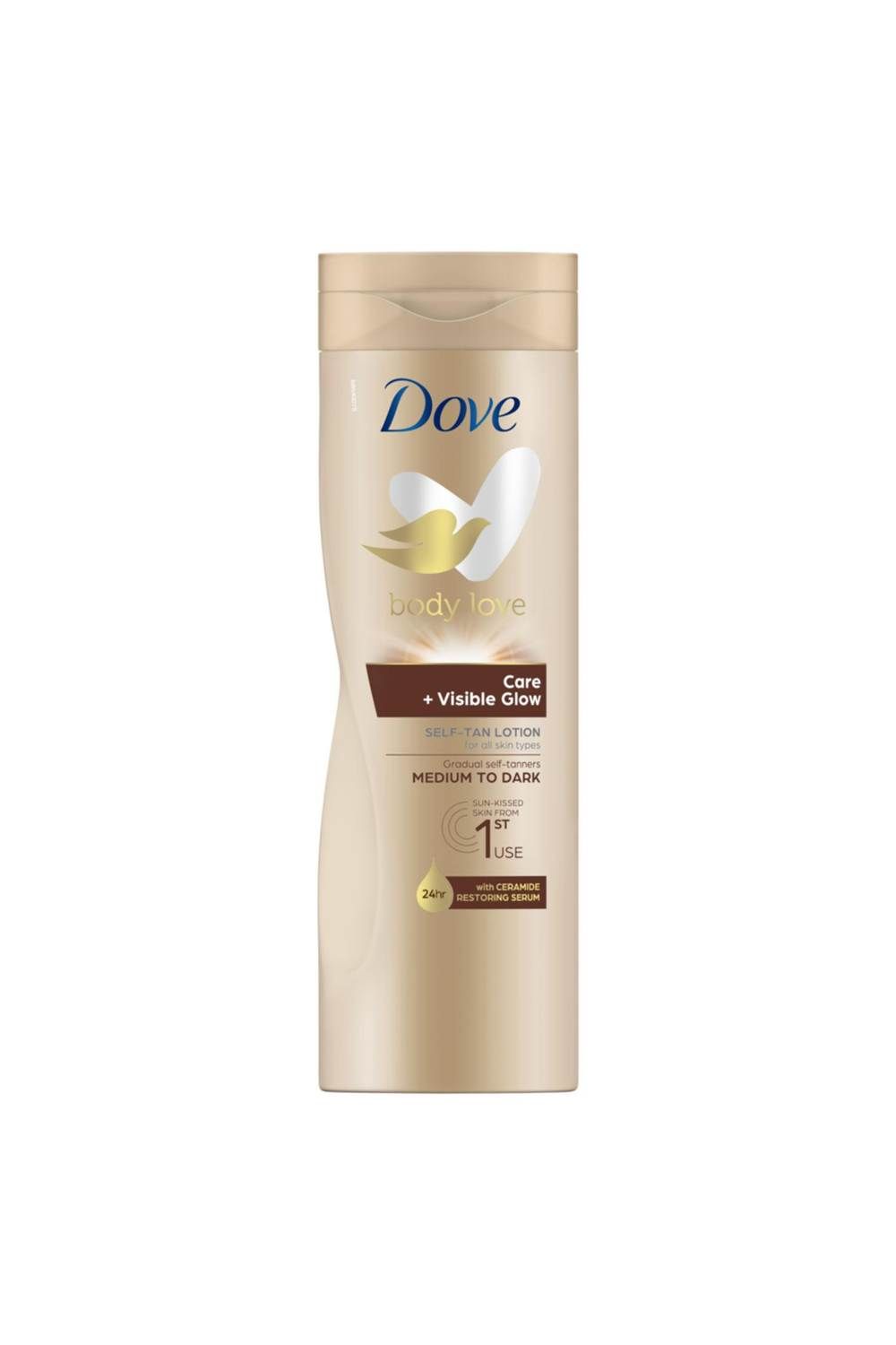 Dove Self-Tan 'Lotion' for Medium-Dark Skin, 6x400ml