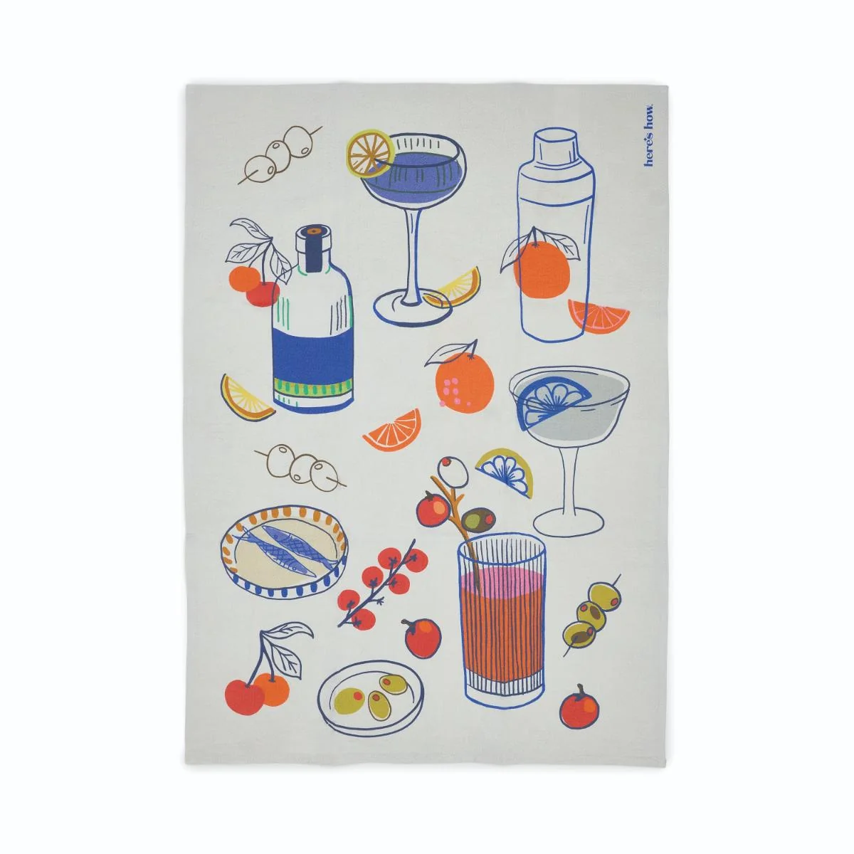 The Emmy Tea Towel - Cocktails