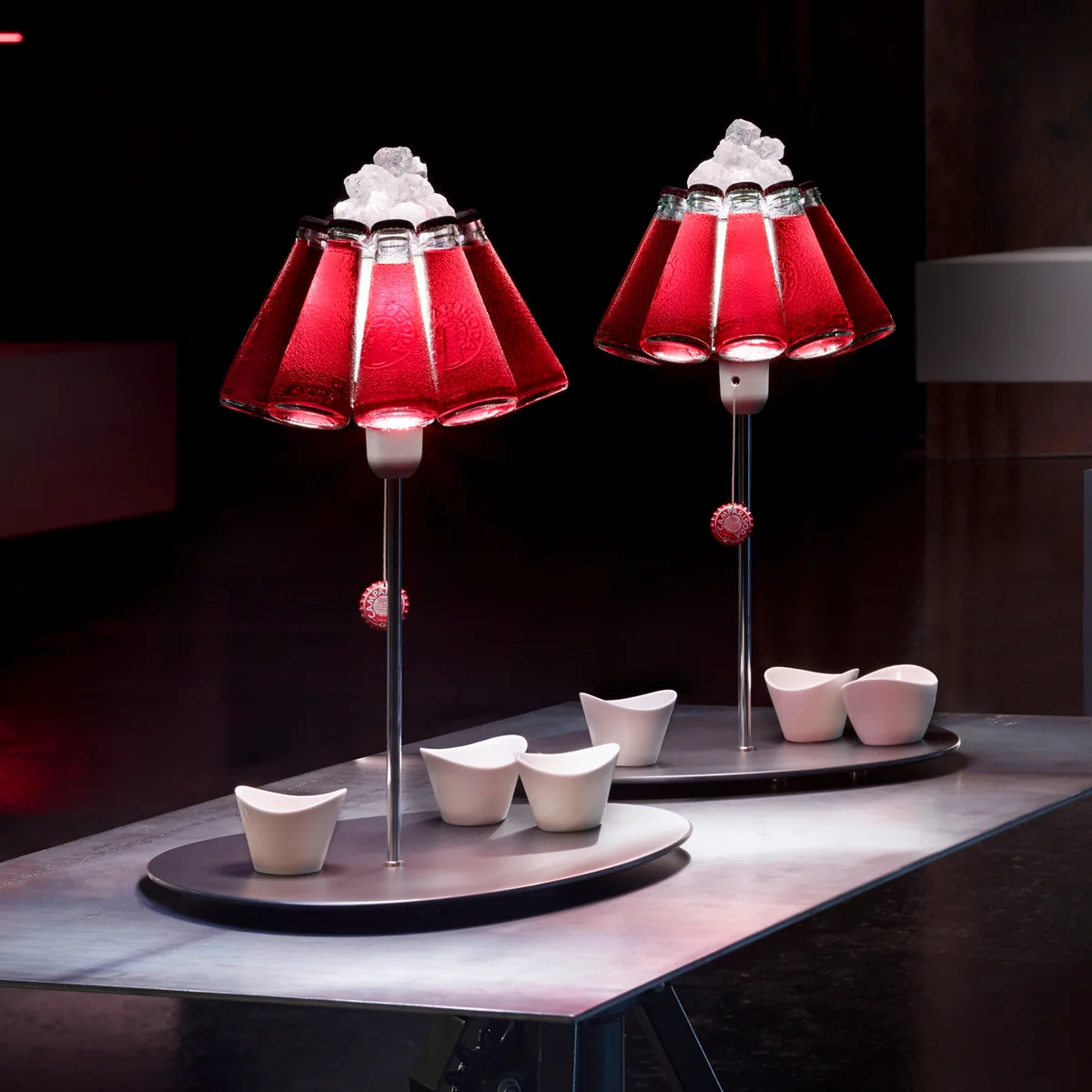 Ingo Maurer - Campari Bar Tischleuchte, rot